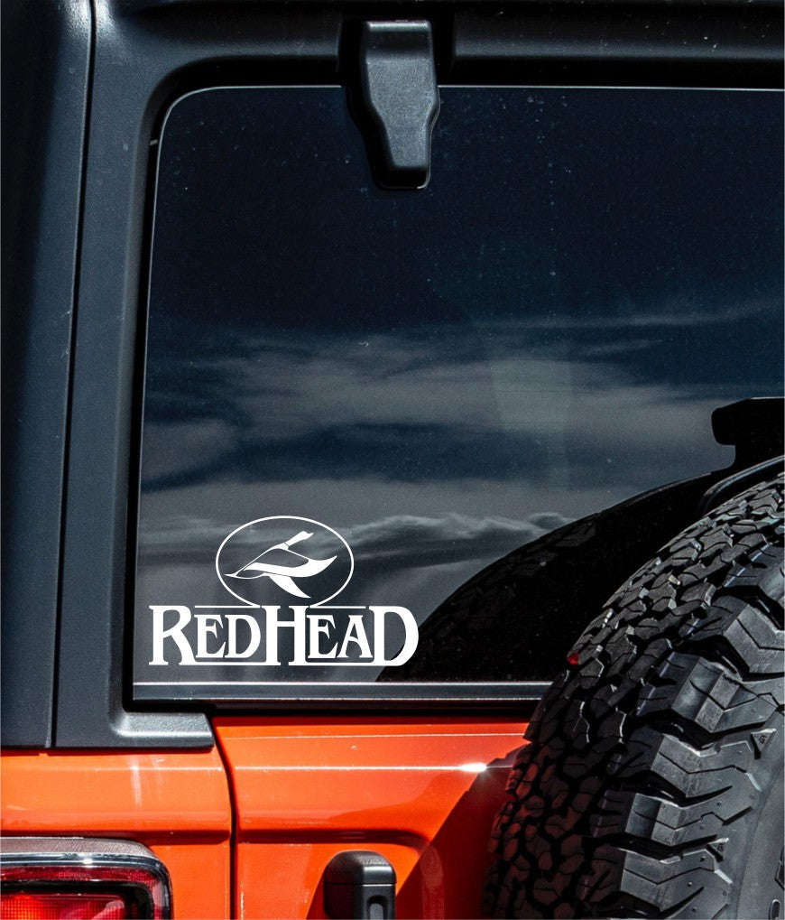 Red Head Clothing  decal, sticker, hunting fishing decal, car sticker