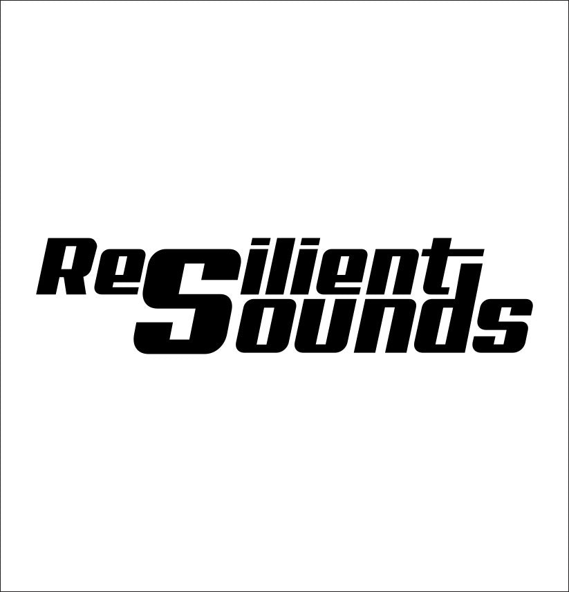Resilient sounds decal, sticker, audio sticker, car decal