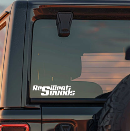 Resilient sounds decal, sticker, audio sticker, car decal