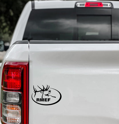 Rocky Mountain Elk Foundation decal, sticker, hunting fishing decal, car sticker