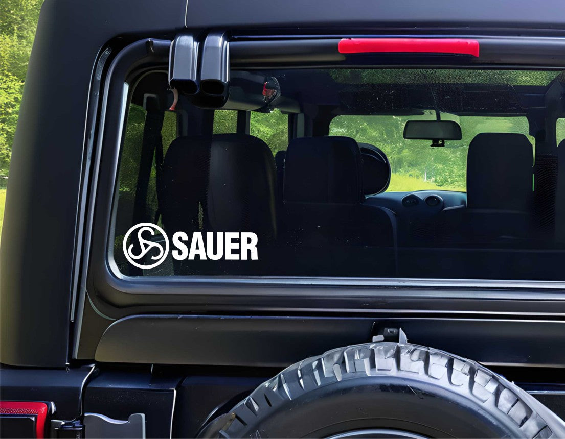 Sauer & Sohn decal, firearm decal, car decal sticker