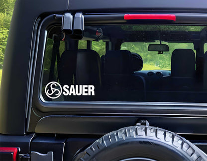 Sauer & Sohn decal, firearm decal, car decal sticker