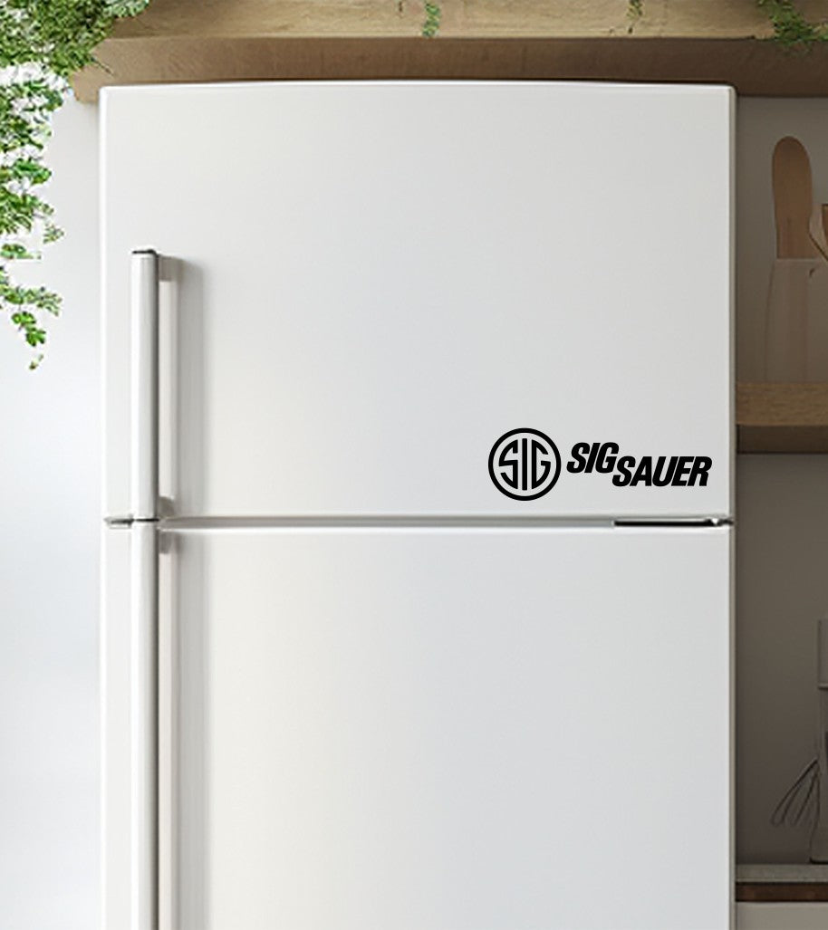 sig sauer decal, firearm decal, car decal sticker
