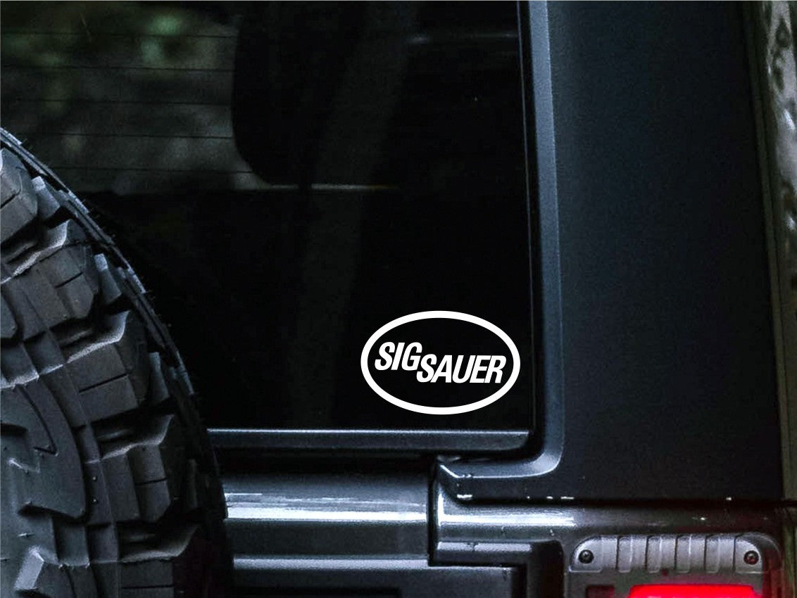 Sig sauer decal, sticker, firearm decal 