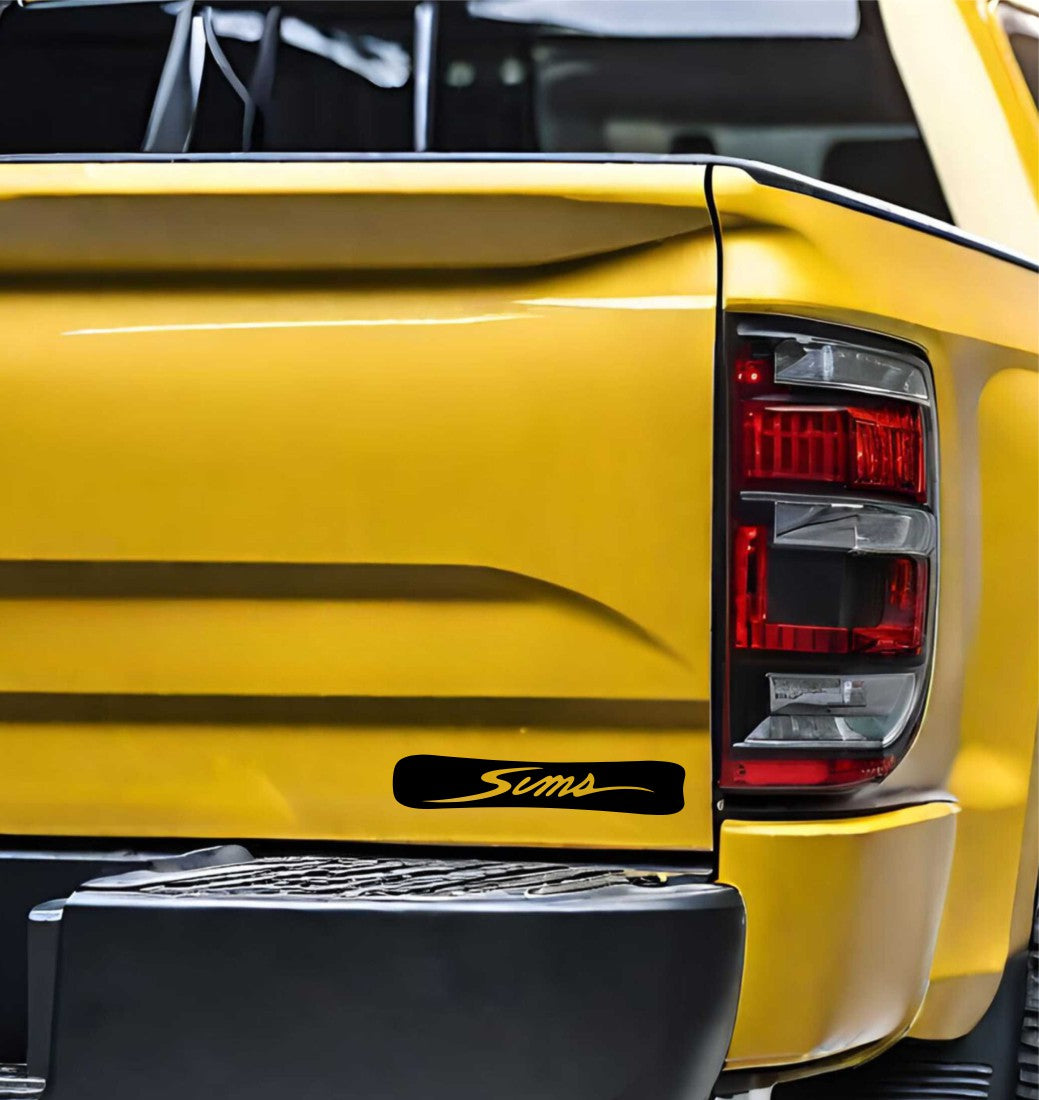 Sims Snowboards decal, ski snowboard decal, car decal sticker