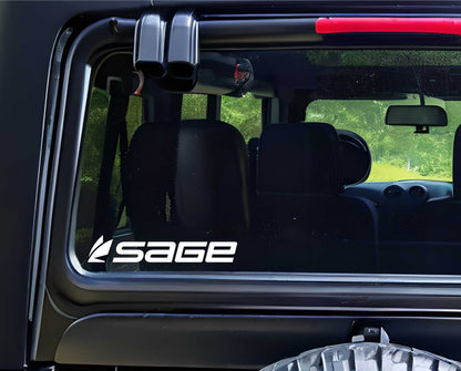 Sage Fishing decal, sticker, hunting fishing decal, car sticker