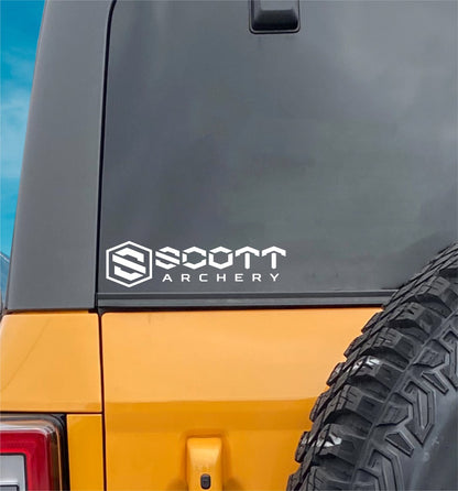 Scott Archery decal, sticker, hunting fishing decal, car sticker