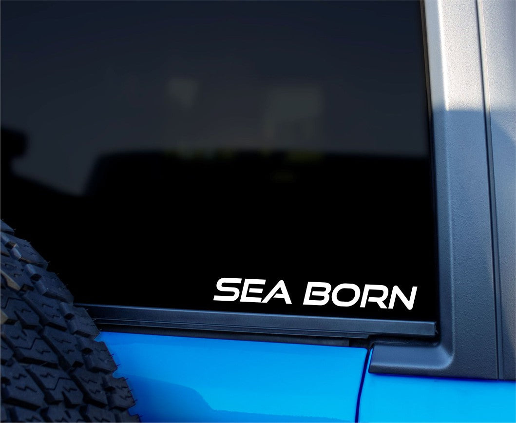 Sea Born Boats decal, sticker, hunting fishing decal, car sticker