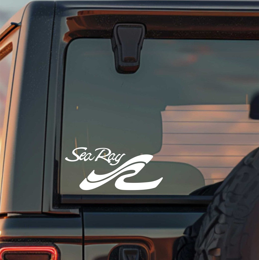 Sea Ray Boats decal, sticker, hunting fishing decal, car sticker b