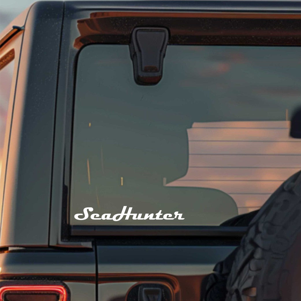 Seahunter Boats decal, sticker, hunting fishing decal, car sticker
