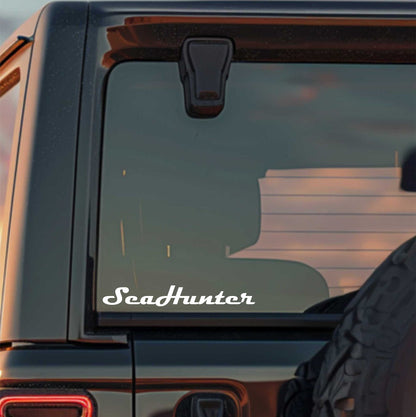 Seahunter Boats decal, sticker, hunting fishing decal, car sticker