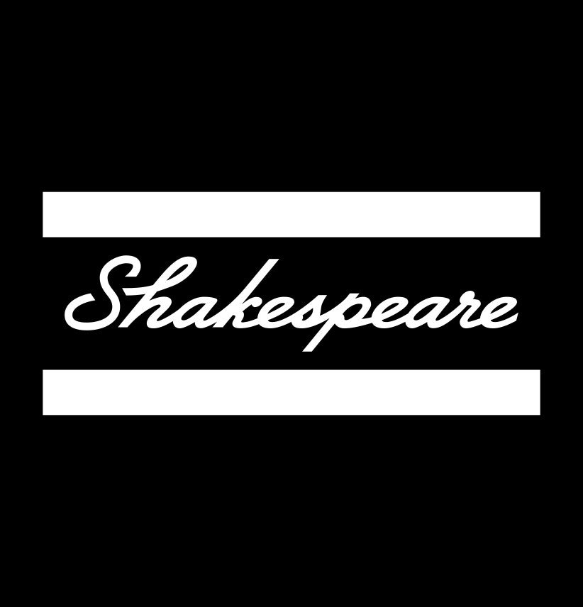 Shakespeare decal, sticker, hunting fishing decal, car sticker