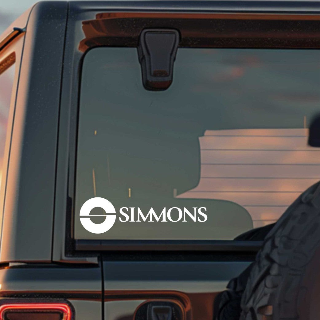Simmons Optics decal, sticker, hunting fishing decal, car sticker