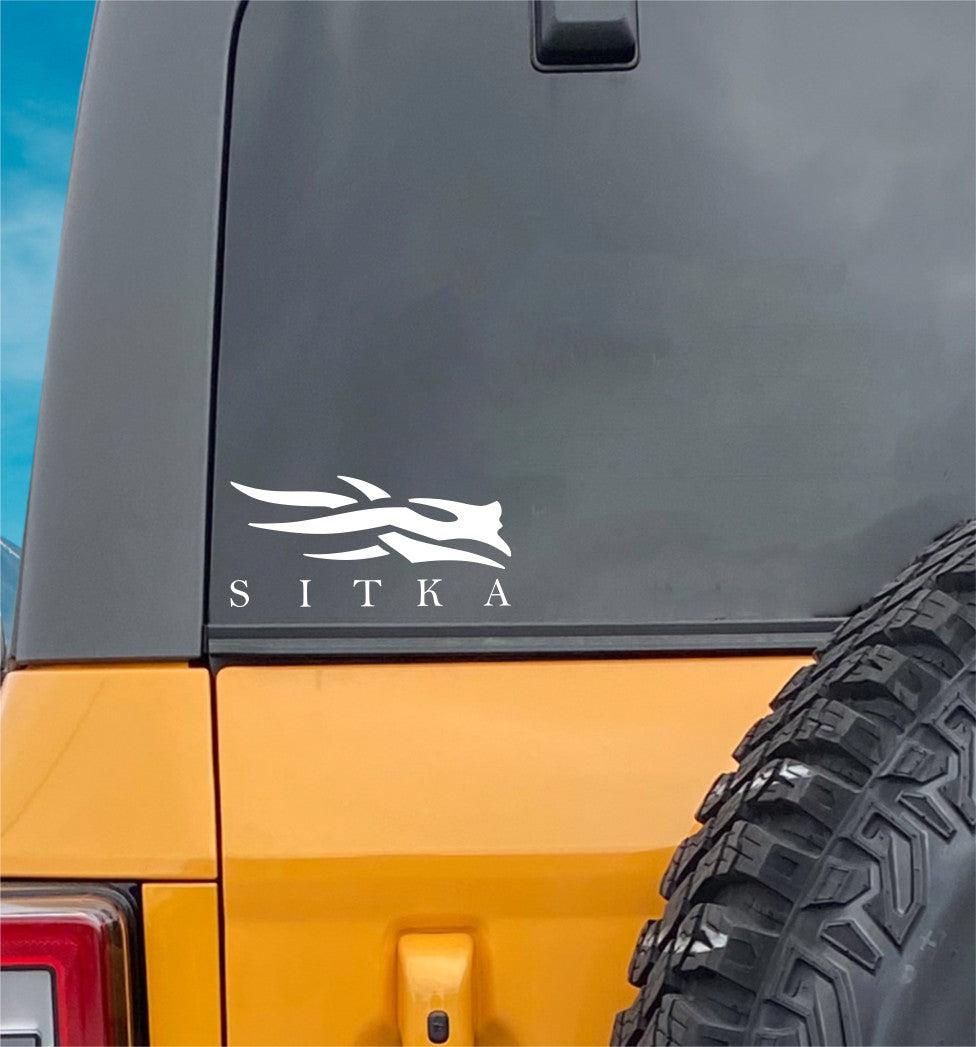 Sitka Gear decal, sticker, hunting fishing decal, car sticker