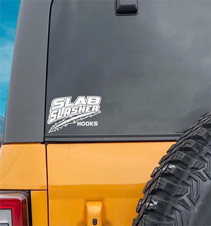 Slab Slasher Hooks decal, sticker, hunting fishing decal, car sticker
