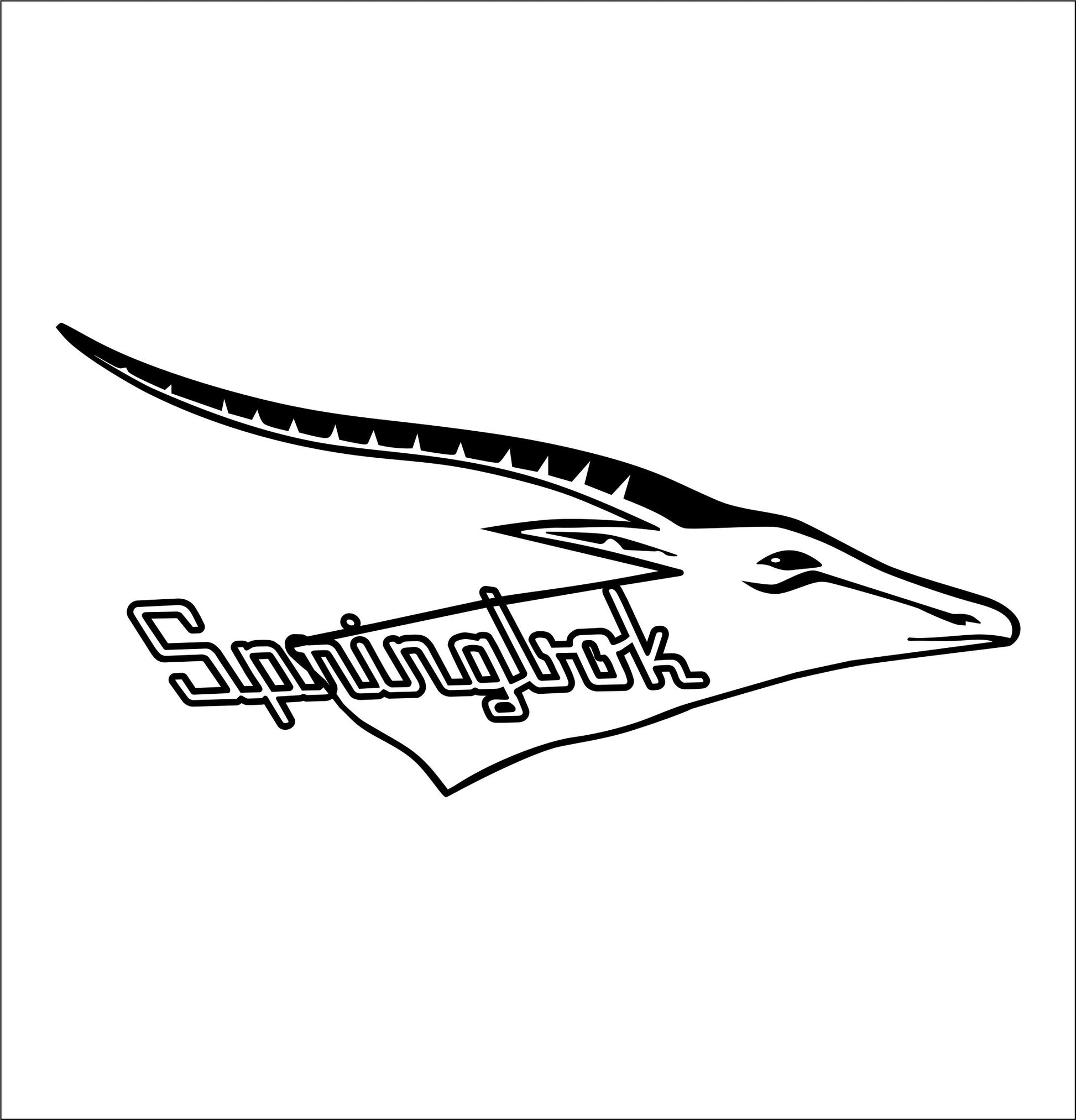 Springbok boats decal, sticker, hunting fishing decal, car sticker