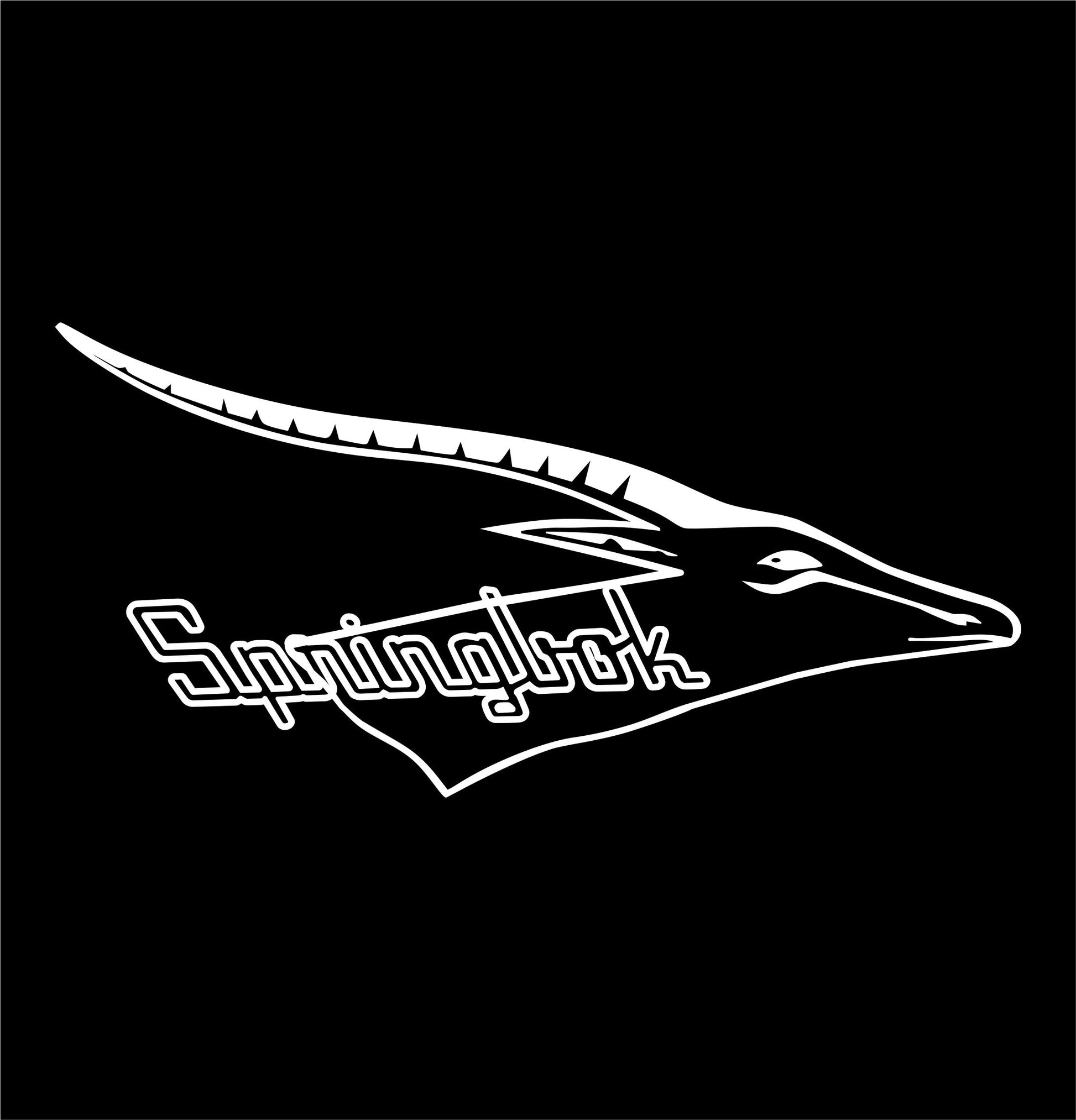 Springbok boats decal, sticker, hunting fishing decal, car sticker