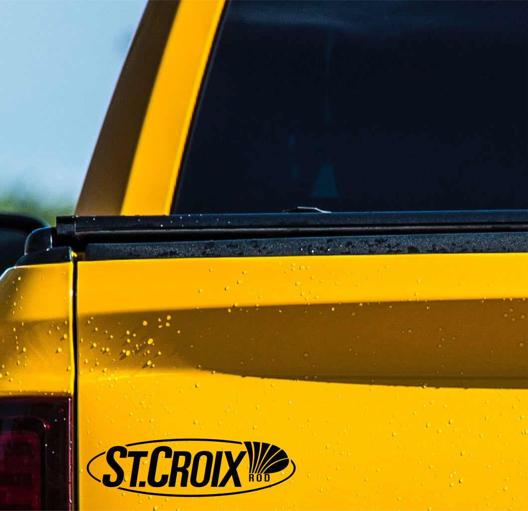 St. Croix Rods decal, sticker, hunting fishing decal, car sticker