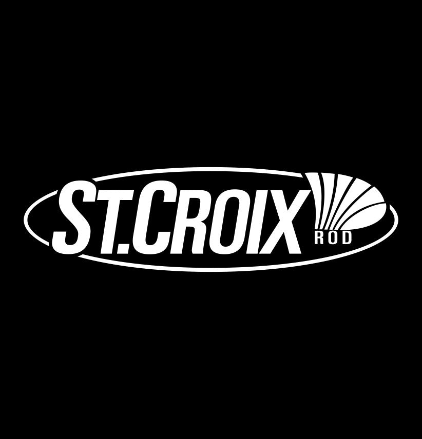 St. Croix Rods decal, sticker, hunting fishing decal, car sticker