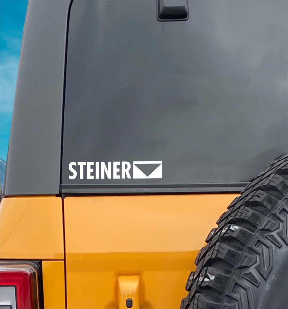 Steiner optics decal, sticker, fishing hunting sticker, car decal