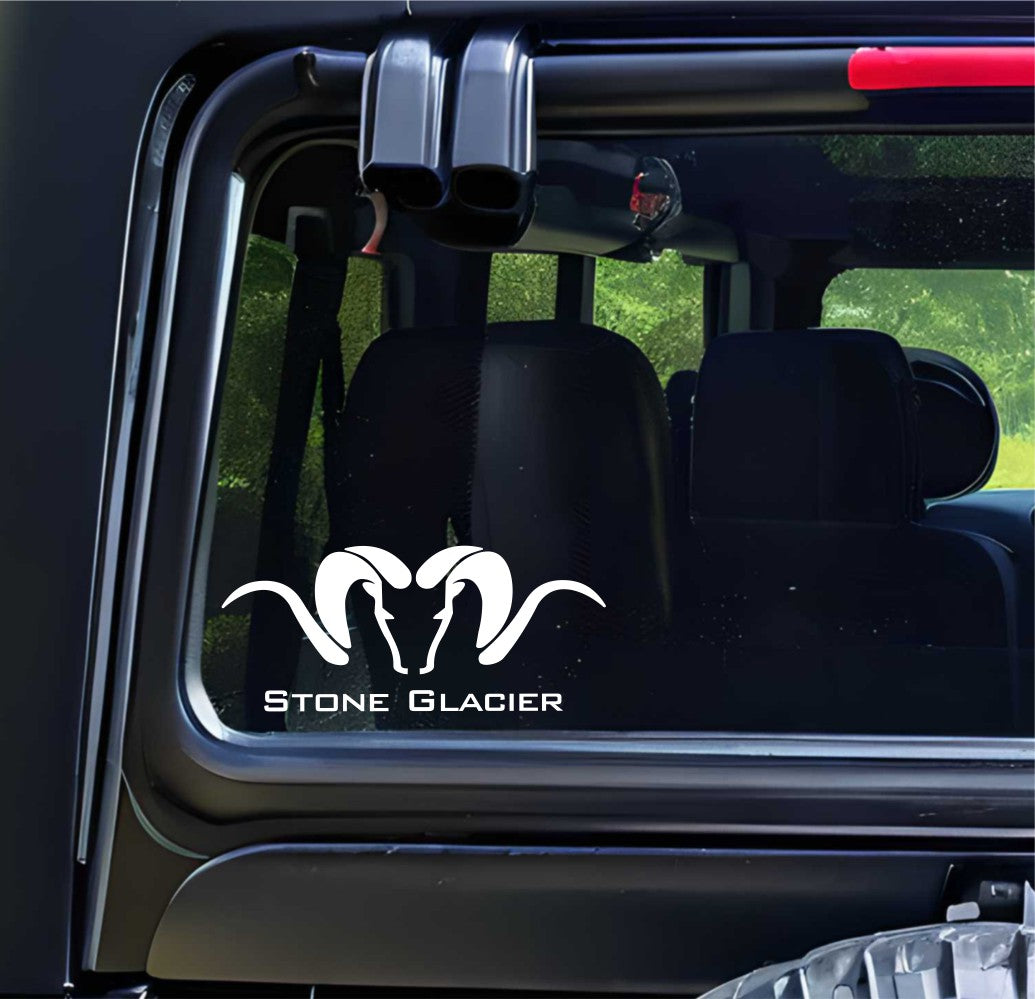 Stone glacier decal, sticker, fishing hunting sticker, car decal b