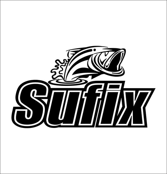 Sufix decal, sticker, hunting fishing decal, car sticker