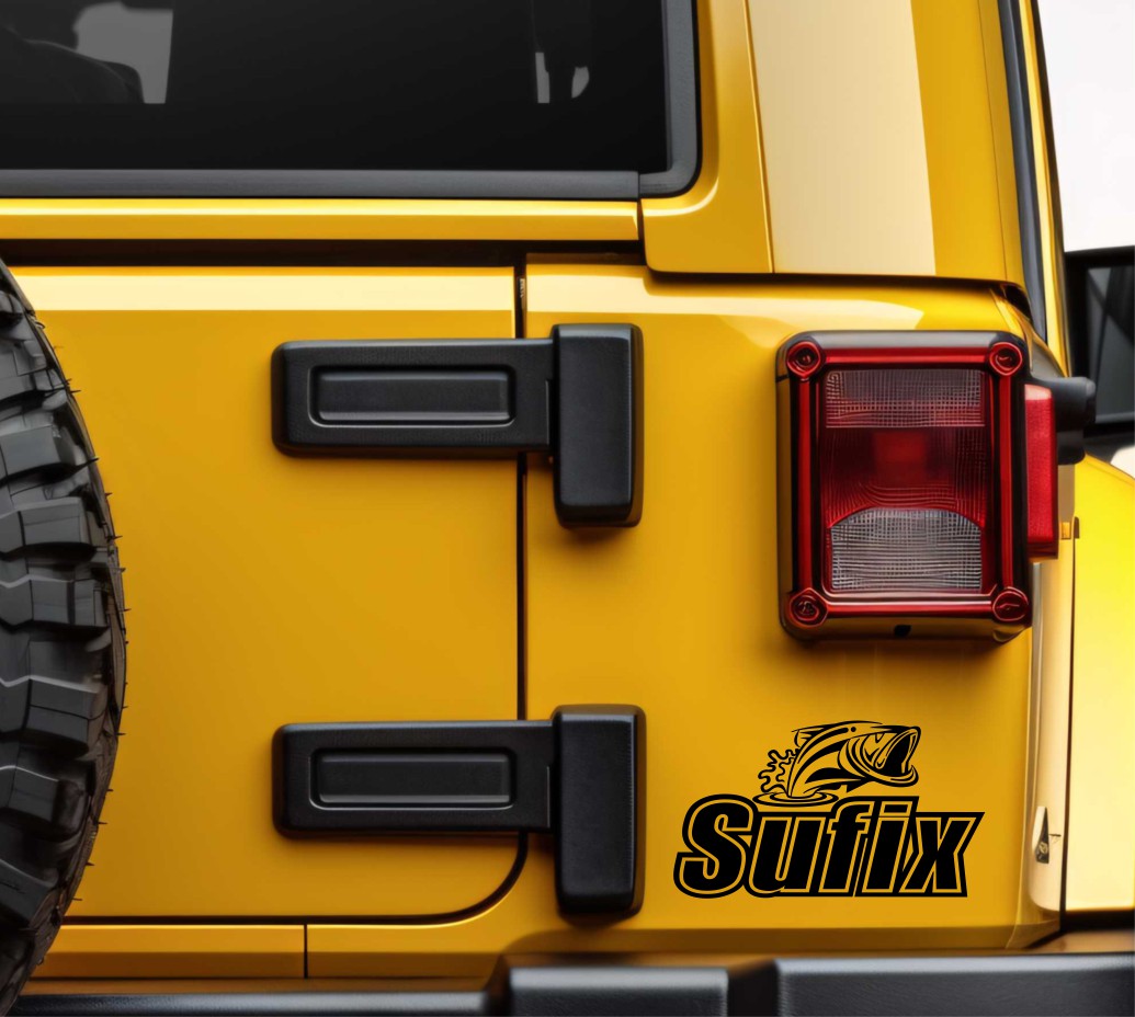 Sufix decal, sticker, hunting fishing decal, car sticker