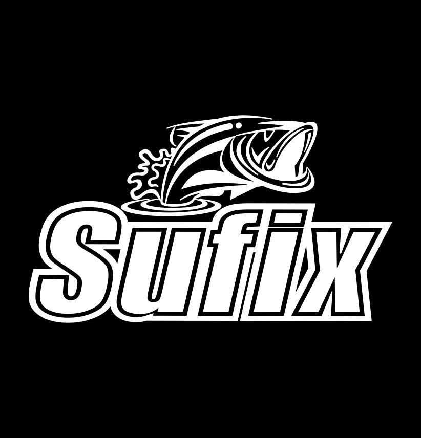 Sufix decal, sticker, hunting fishing decal, car sticker