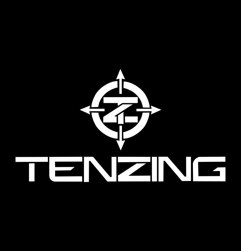Tenzing outdoors decal, sticker, fishing hunting sticker, car decal b