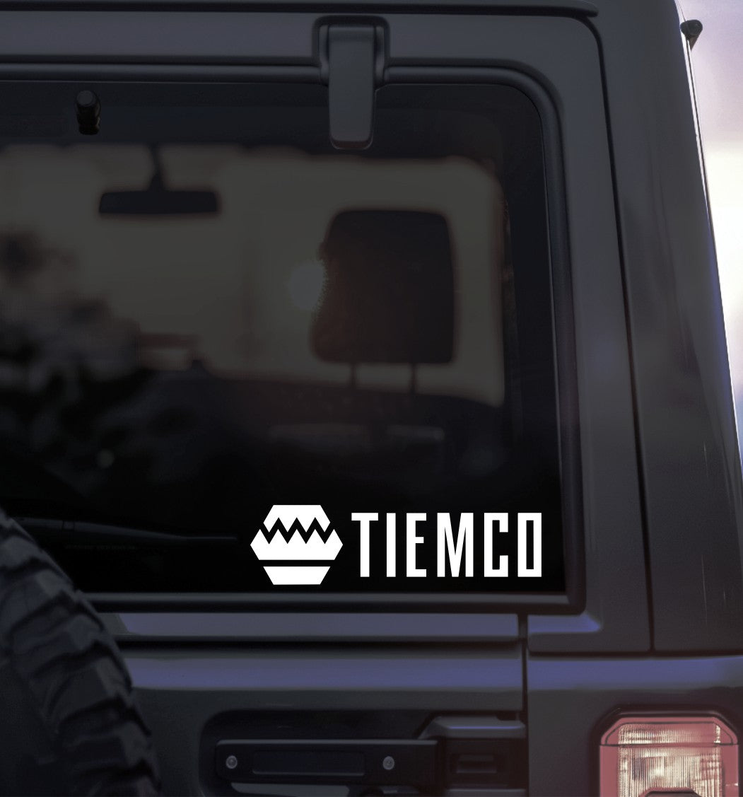 Tiemco decal, sticker, fishing hunting sticker, car decal