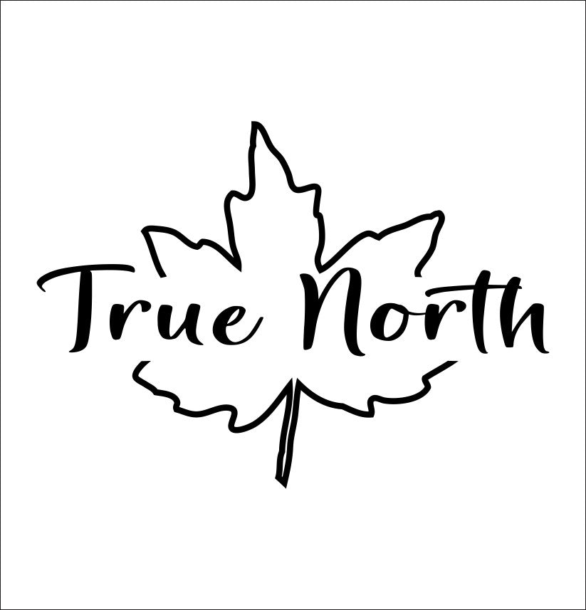 True North decal, sticker, canada sticker, car decal