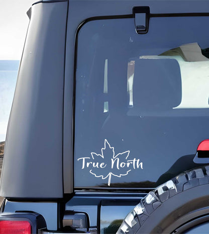 True North decal, sticker, canada sticker, car decal