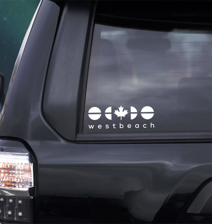 Westbeach decal, sticker, ski snowboard decal