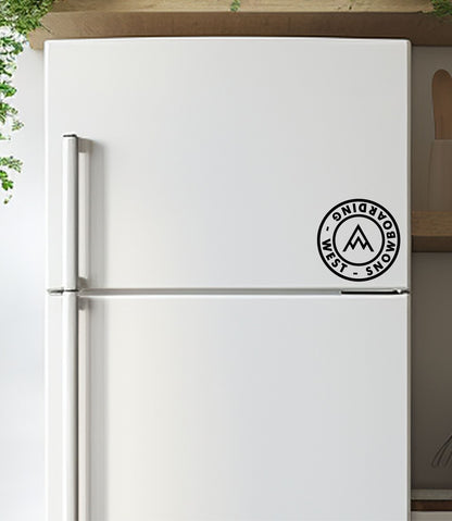 West Snowboarding decal, sticker, ski snowboard decal