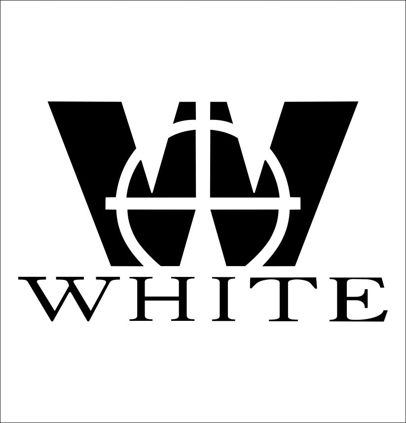 white muzzleloading decal, sticker