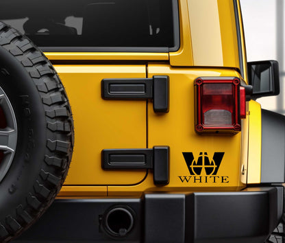 white muzzleloading decal, sticker