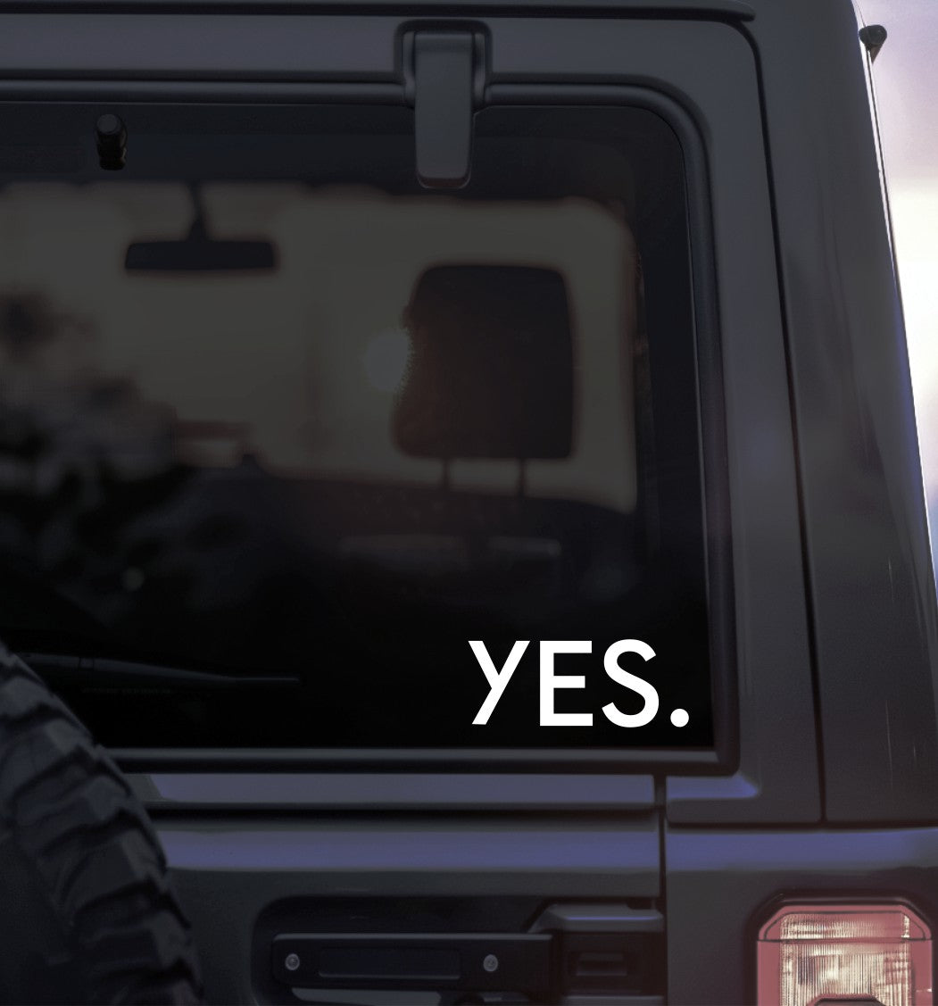 YES Snowboards decal, sticker, ski snowboard decal