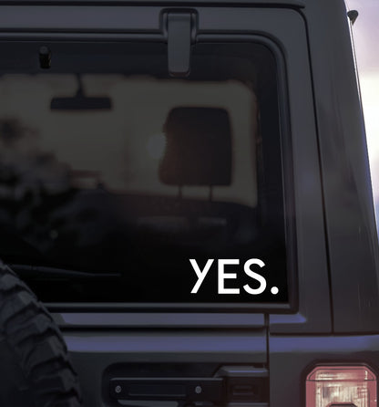 YES Snowboards decal, sticker, ski snowboard decal