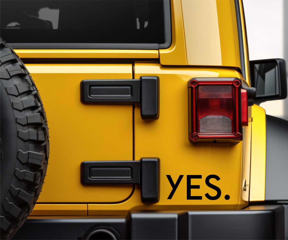 YES Snowboards decal, sticker, ski snowboard decal