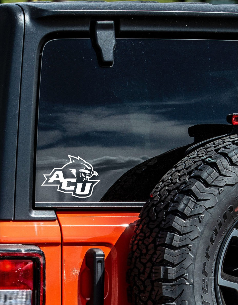 Abilene Christian Wildcats decal, car decal sticker, college football