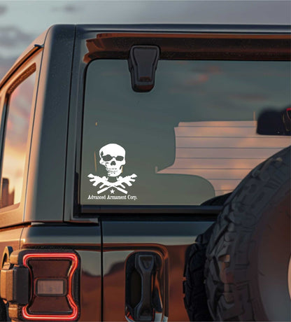 Advanced Armament Corp decal, firearm decal, car decal sticker