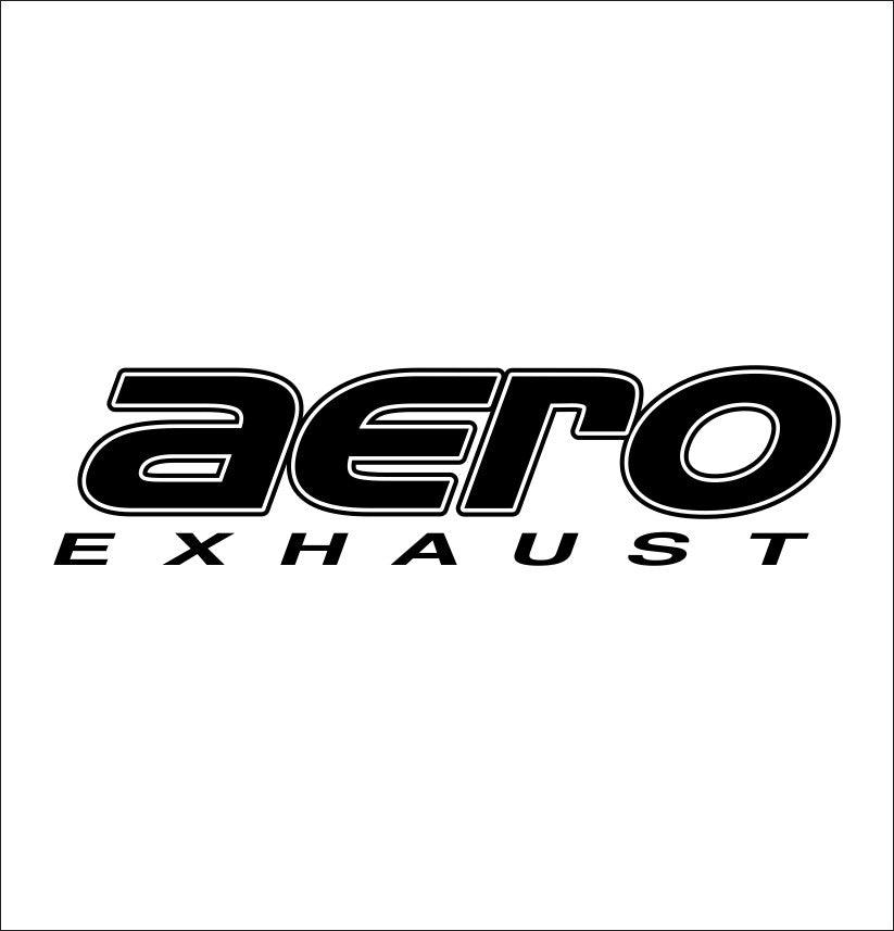 aero exhaust decal, sticker,  performance decal sticker