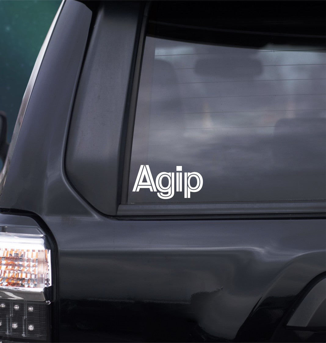 agip decal, sticker, car decal