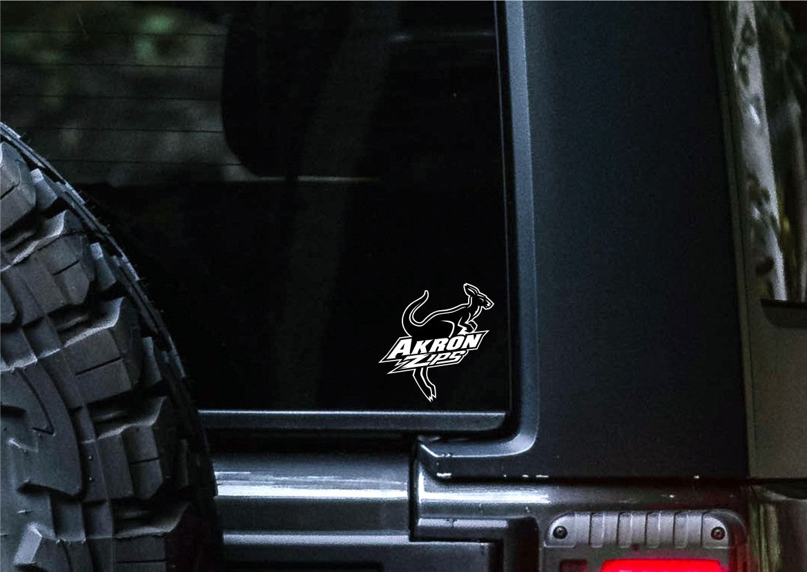 akron zips decal, car decal sticker, college football