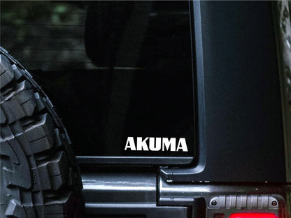 Akuma decal, sticker, performance car decal sticker