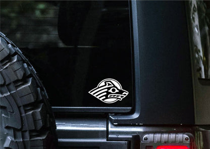 Alaska Seawolves decal, car decal sticker, college football