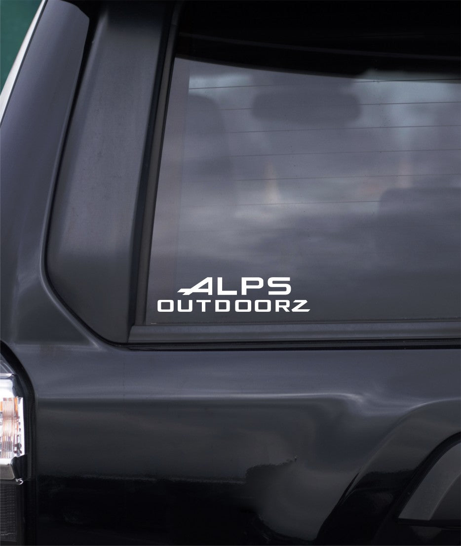 alps outdoorz decal, sticker, hunting fishing decal, car sticker