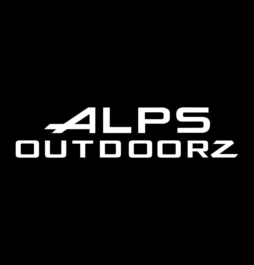 alps outdoorz decal, sticker, hunting fishing decal, car sticker