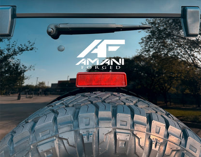 Amani Forged decal, sticker, performance car decal sticker