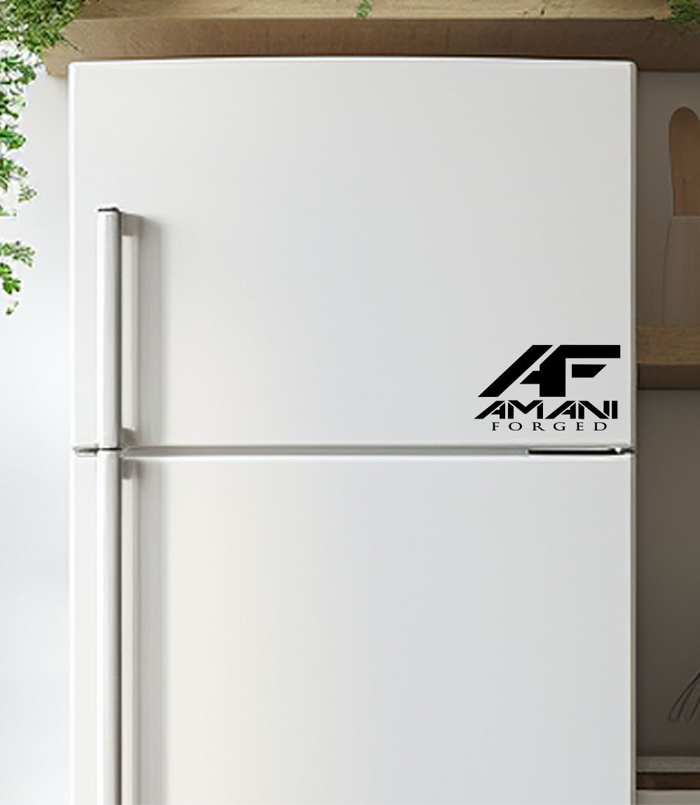 Amani Forged decal, sticker, performance car decal sticker